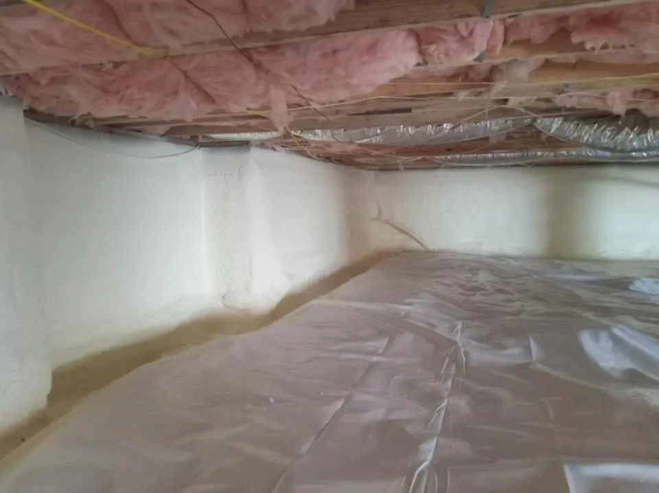 Crawl space encapsulation with closed-cell spray foam for Roof Maintenance in Haltom City